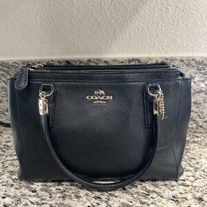 Coach Black Leather Mini Satchel
